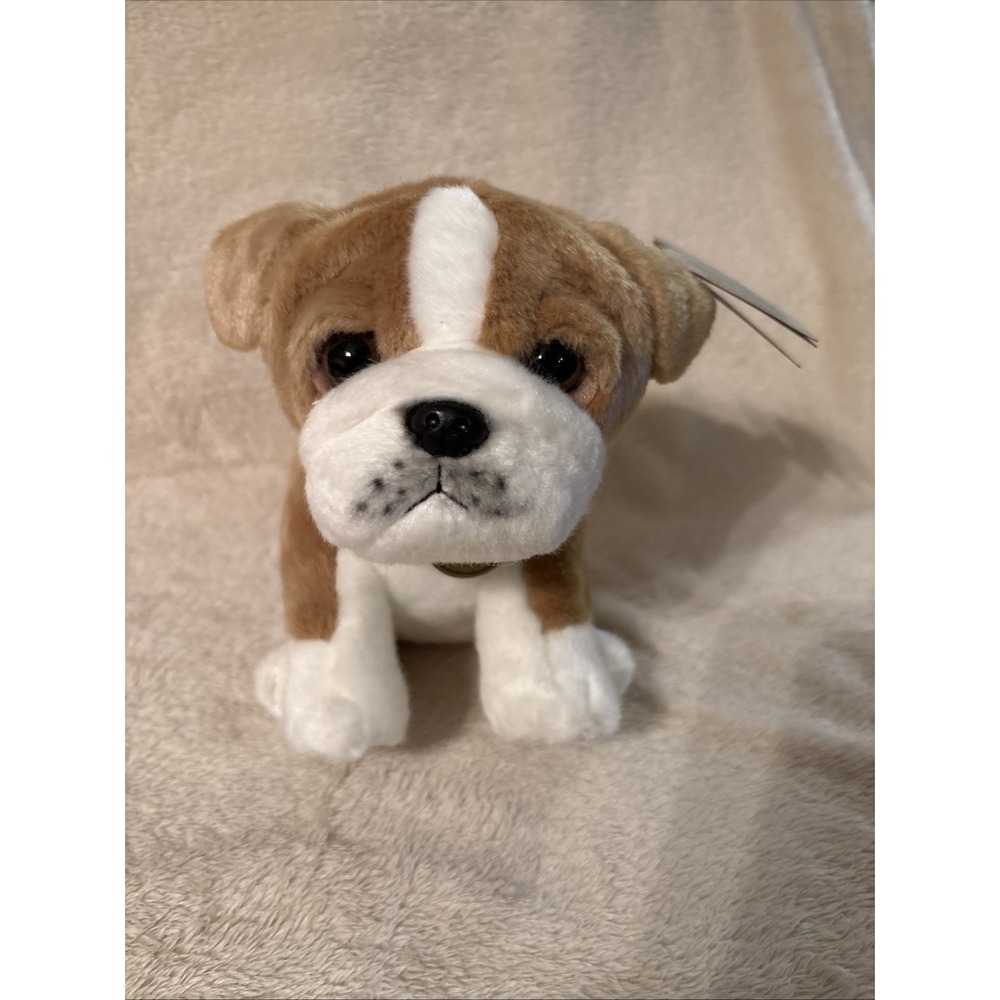 Bulldog Pup Aurora Miyoni Plush Animal Toy Dog 8-Inches Tall